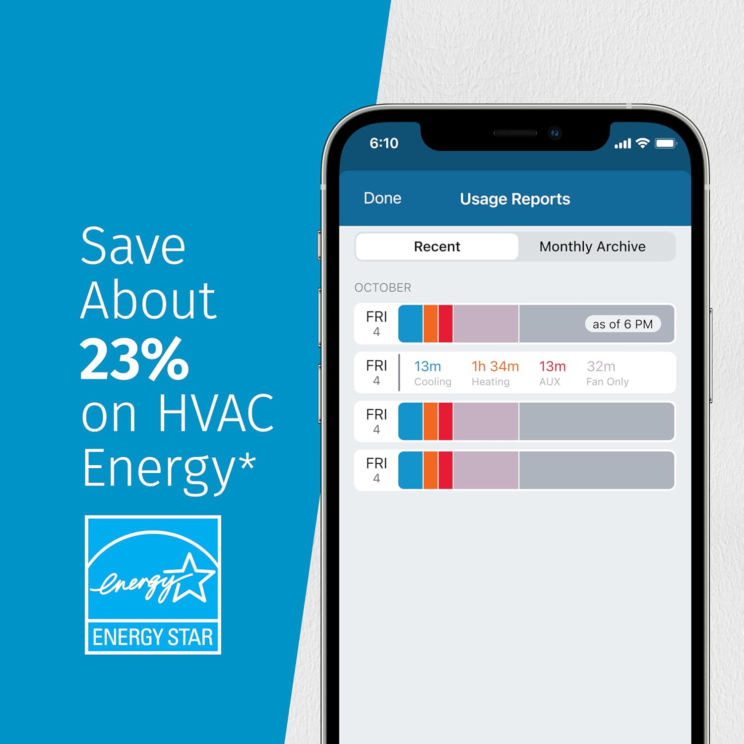 Sensi Lite Smart Thermostat, WiFi, Alexa, DIY, Energy Star Certified, ST25 - Image 8