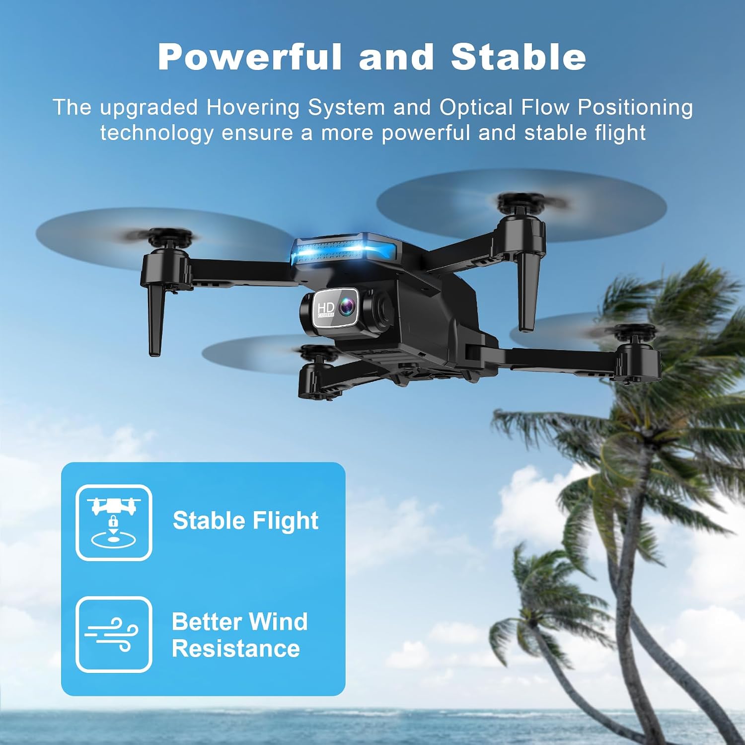Drone with 1080P Camera - Foldable Remote Control RC Quadcopter FPV Drone - Image 4