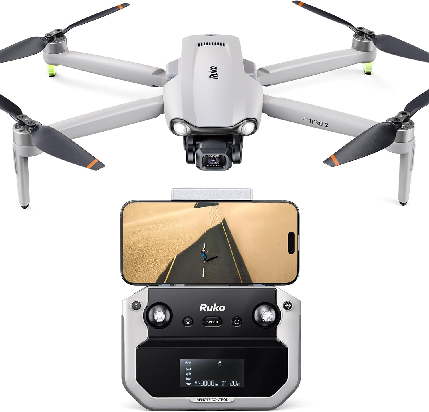Ruko F11PRO 2 Drone with 6K Camera for Adults, 4K/30fps Video, Ideal Gift