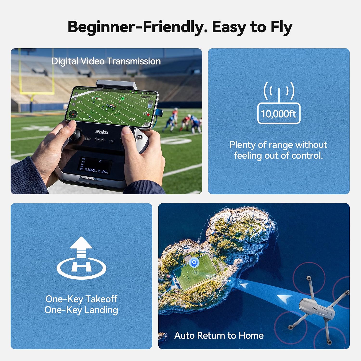 Ruko F11PRO 2 Drone with 6K Camera for Adults, 4K/30fps Video, Ideal Gift - Image 6
